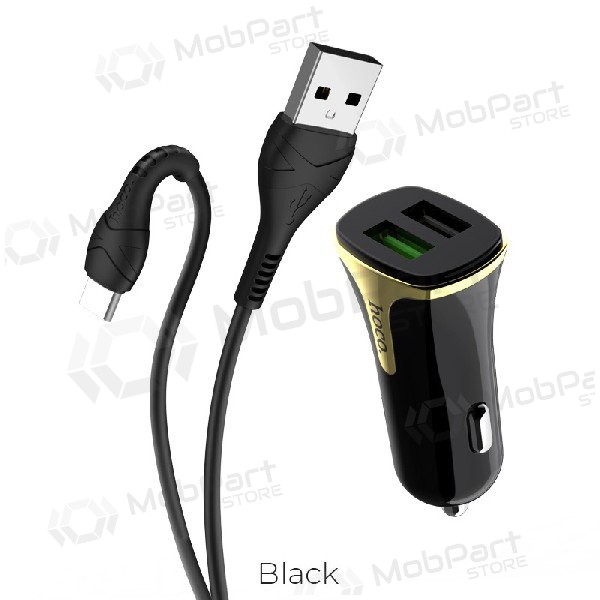 Cargador de coche HOCO Z31 USB + 