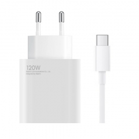 Cargador de teléfono Xiaomi HyperCharge Combo BHR9462EU 120 W USB-A QC GaN blanco