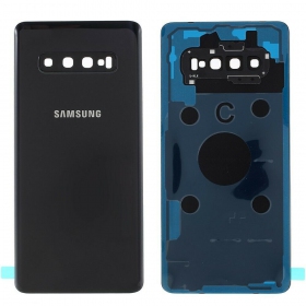 Samsung G975 Galaxy S10 Plus tapa trasera de la batería negro (Prism Black) (usada grade C, original)
