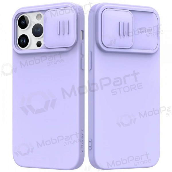 Apple iPhone 15 Plus funda „Nillkin Silicone“ (šviesiai violeta) Apple iPhone 15 Plus funda „Nillkin Silicone“ (šviesiai violeta)