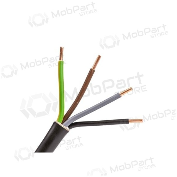 Cable de potencia Elpar CYKY 3x6 mm² de cobre PVC 450/750V monolítico.