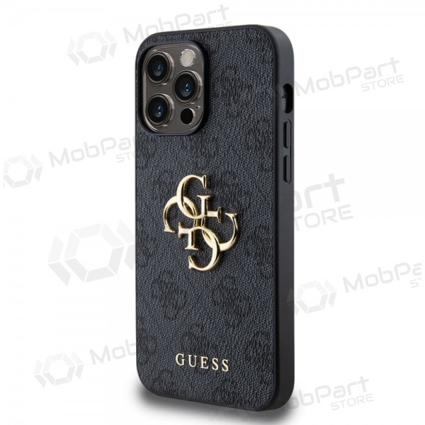 Funda para Apple iPhone 14 Pro Max -Guess PU 4G Metal Logo- (gris)