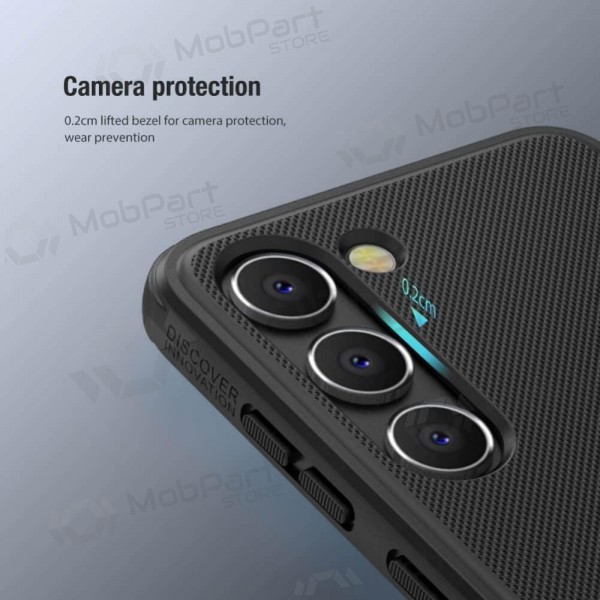 Samsung Galaxy A14 4G funda „Nillkin Frosted Shield“ (negro)
