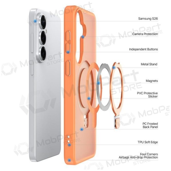 Funda para Samsung Galaxy S26 Ultra - Dux Ducis Yind Magnetic Stand (naranja)
