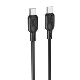 USB cable Borofone BX113 60W USB-C to USB-C 2.0m negro