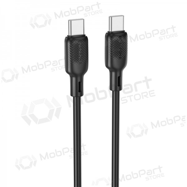 USB cable Borofone BX113 60W USB-C to USB-C 2.0m negro