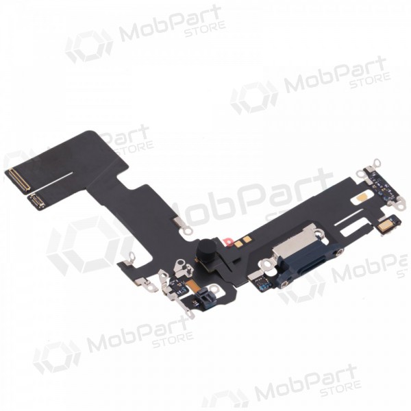 Conector de puerto de carga y micrófono para Apple iPhone 13 (negro)