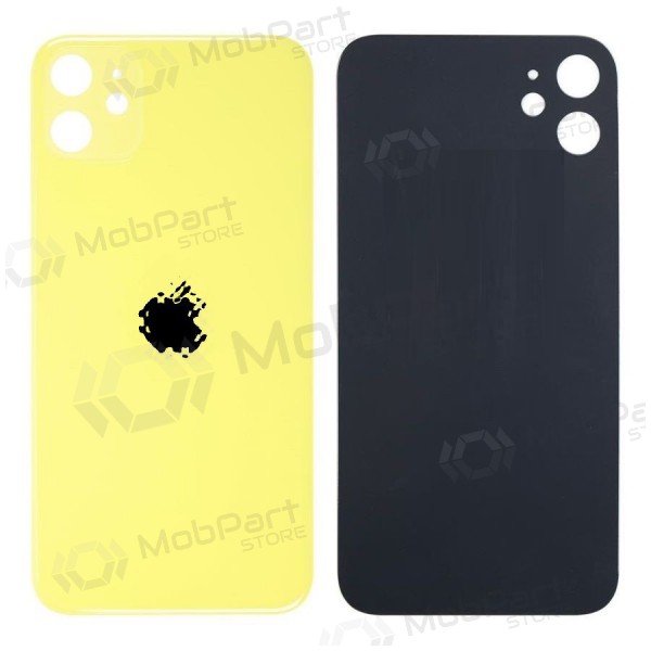 Apple iPhone 11 tapa trasera de la batería (amarillo) (bigger hole for camera) Apple iPhone 11 tapa trasera de la batería (amarillo) (bigger hole for camera)