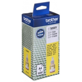 Brother DCP-T300/ T500W/ T700W (BT5000Y), amarillo cartucho para impresoras de inyección de tinta, 5000 paginas.
