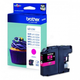 Brother LC 123 (LC123M), cartucho magenta para impresoras de inyección de tinta