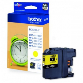 Cartucho amarillo Brother LC 125XL (LC125XLY) para impresoras de inyección de tinta