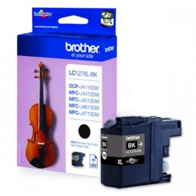 Brother LC 127XL (LC127XLBK), cartucho negro para impresoras de inyección de tinta, 1200 páginas.