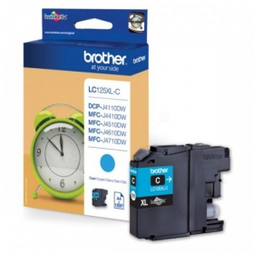 Brother LC125XLC (LC125XLC), cartucho cian para impresoras de inyección de tinta