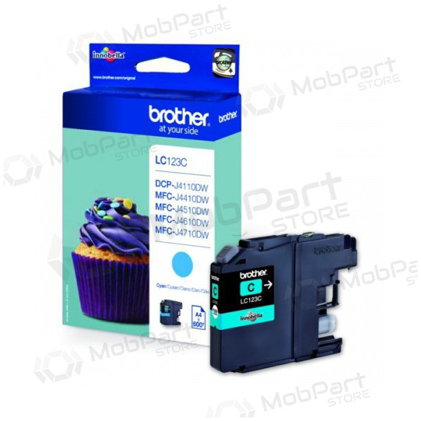 Brother LC 123 (LC123C),  cartucho para impresoras de inyección de tinta