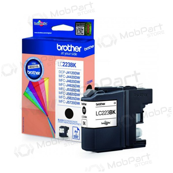 Brother LC 223 (LC223BK), negro cartucho para impresoras de inyección de tinta, 550 paginas