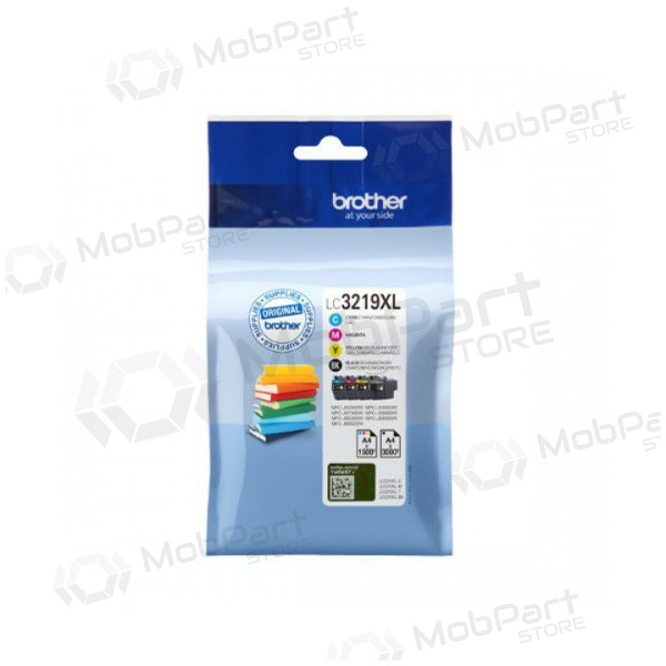 Brother LC 3219 (LC3219XLVALDR), negro, , , amarillo kasečių rinkinys para impresoras de inyección de tinta, 1500 paginas.