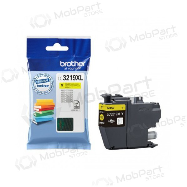 Brother LC 3219 (LC3219XLY), cartucho amarillo para impresoras de inyección de tinta, 1500 páginas.
