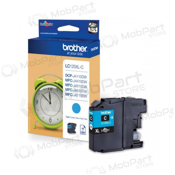 Brother LC125XLC (LC125XLC), cartucho cian para impresoras de inyección de tinta