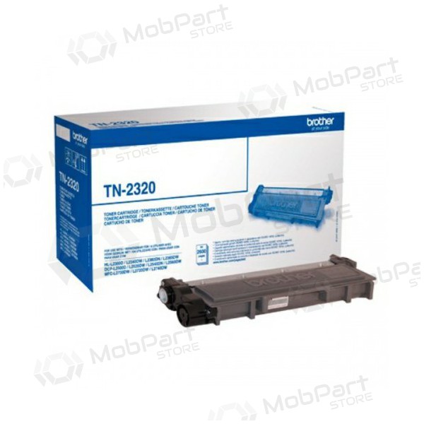 Brother TN-2320 (TN2320), cartucho negro para impresoras láser, 2600 páginas