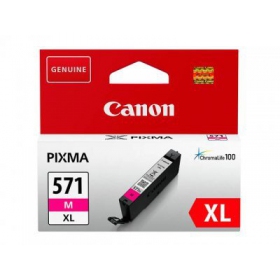 Cartucho Canon CLI-571XLM (0333C001), magenta para impresoras de inyección de tinta, 645 páginas