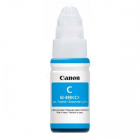 Canon GI-490 Tinta de recarga (0664C001), cartucho azul para impresoras de inyección de tinta