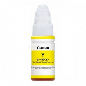 Canon GI-490 tinta de recarga (0666C001), cartucho amarillo para impresoras de inyección de tinta
