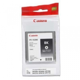 Canon PFI-102 (0895B001), negro cartucho para impresoras de inyección de tinta