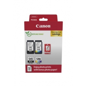 Canon PG-545/CL-546 (8287B008) Juego de cartuchos de tinta, BK/CMY
