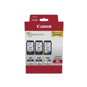 Canon PG-545XL/CL-546XL (8286B013) Juego de cartuchos de tinta, BK/CMY