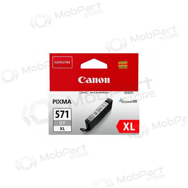 Canon CLI-571XLGY (0335C001), cartucho gris para impresoras de inyección de tinta, 289 páginas.