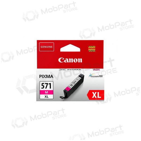 Canon CLI-571XLM (0333C001), cartucho magenta para impresoras de inyección de tinta, 645 págs.