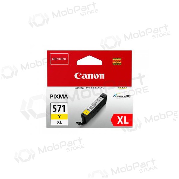 Canon CLI-571XLY (0334C001), cartucho amarillo para impresoras de inyección de tinta, 715 págs.