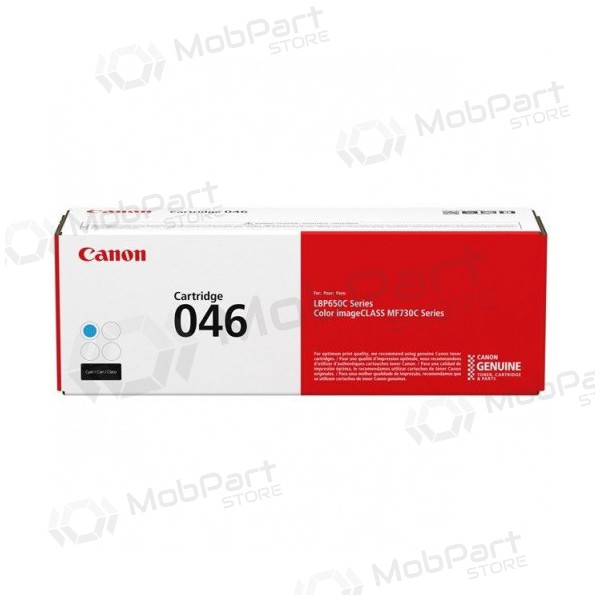 Canon CRG 046 (1249C002), cartucho de tóner cian para impresoras láser, 2300 páginas.