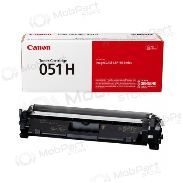 Tóner negro Canon CRG 051H (2169C002) para impresoras láser, 4100 páginas.