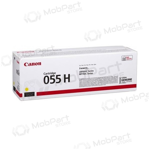 Canon CRG 055H (3017C002) cartucho amarillo para impresoras láser, 5900 páginas.