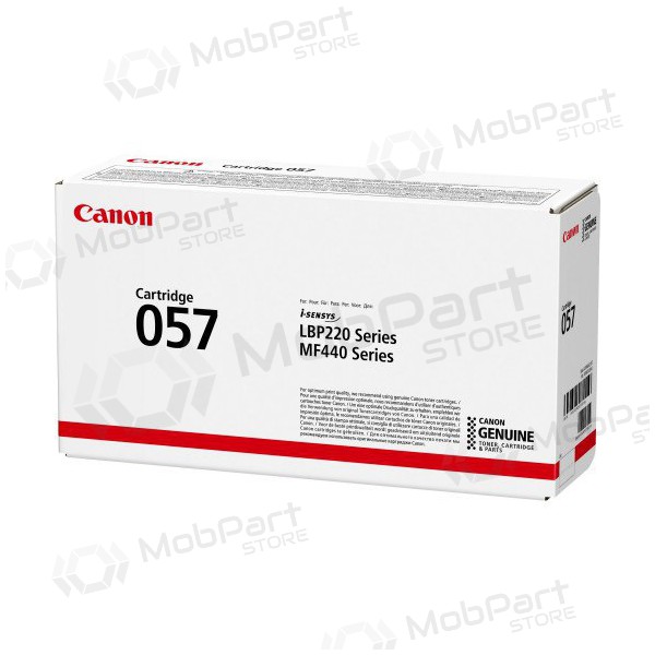 Canon CRG 057 (3009C002) negro cartucho para impresoras láser, 3100 paginas.