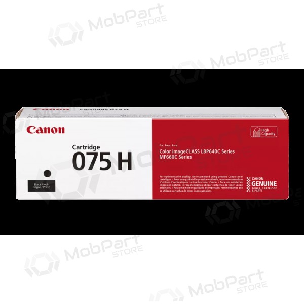 Canon CRG 075H BK (6369C002) Cartucho de tóner láser, Negro