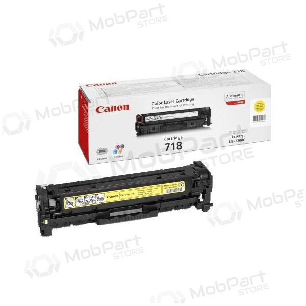 Cartucho amarillo Canon CRG 718 (2659B002) para impresoras láser, 2900 páginas