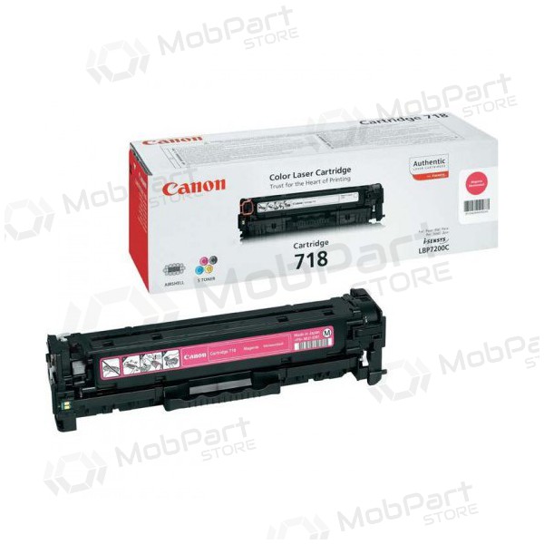 Cartucho Canon CRG 718 (2660B002) magenta para impresoras láser, 2900 páginas