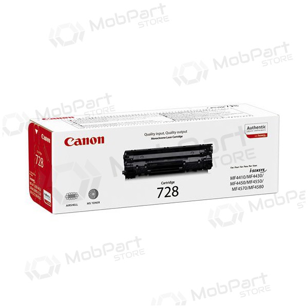 Canon CRG 728 - 3500B002 tóner negro para impresoras láser, 2100 páginas.