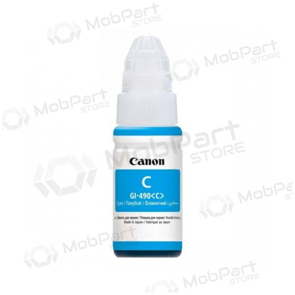 Canon GI-490 Tinta de recarga (0664C001), cartucho azul para impresoras de inyección de tinta