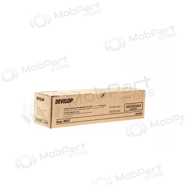 Develop TN217 (A2020D1) Cartucho de tóner, Negro