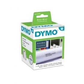 Dymo 99012 (S0722400) etiquetas 36 x 89mm, 2 rollos x 260 etiquetas, blanco...