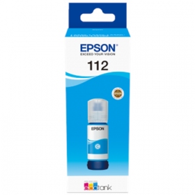 Botella de recarga de tinta Epson 112 EcoTank (C13T06C24A), cian