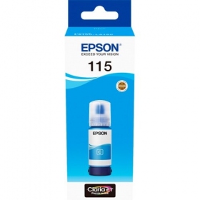 Epson 115 EcoTank (C13T07D24A) Botella de recarga de tinta, Cian