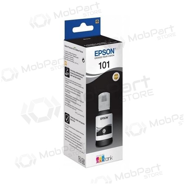 Botella de recarga de tinta Epson 101 EcoTank (C13T03V14A), negra