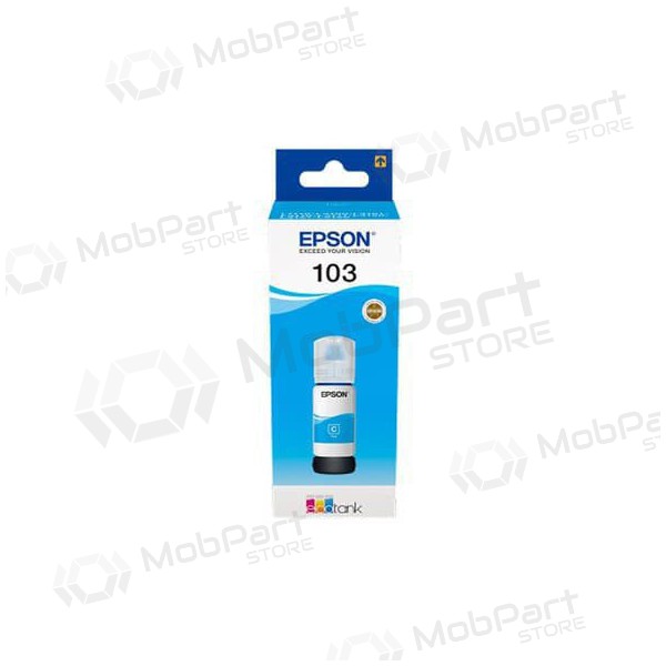 Epson 103 EcoTank (C13T00S24A), botella de tinta cian para impresoras de inyección, 65 ml