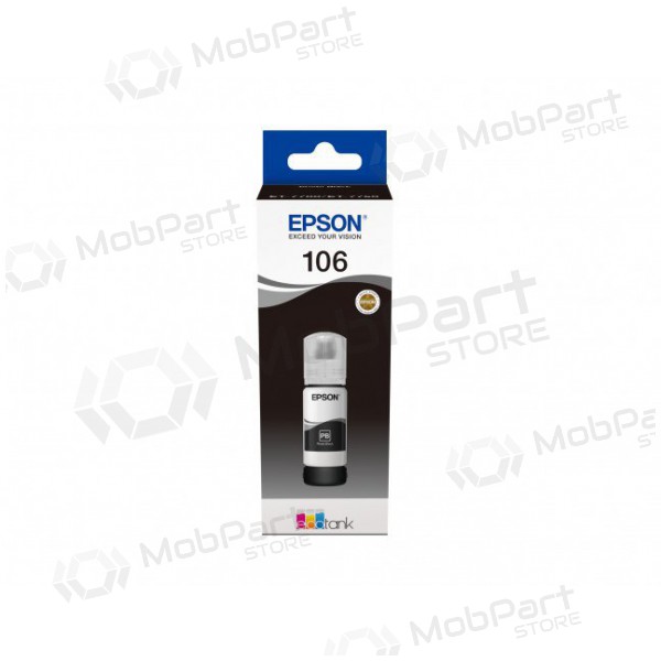 Epson 106 (C13T00R140), cartucho de tinta negro foto para impresoras de inyección de tinta, 70 ml