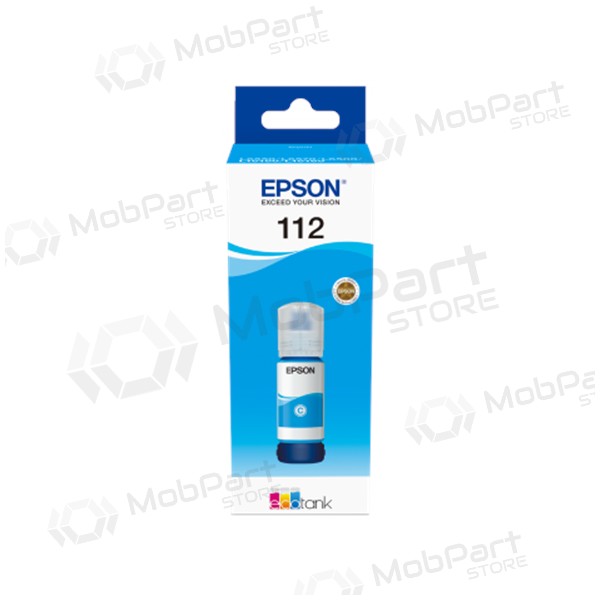 Botella de recarga de tinta Epson 112 EcoTank (C13T06C24A), cian