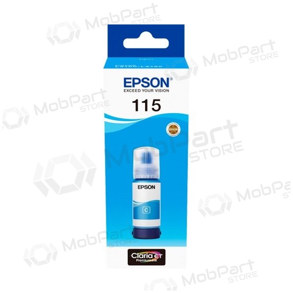 Epson 115 EcoTank (C13T07D24A) Botella de recarga de tinta, Cian